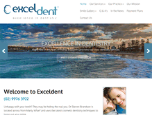 Tablet Screenshot of exceldent.com.au